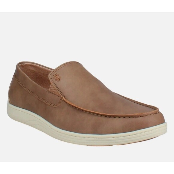 Izod Mens 10.5 Seapoint Sneaker Slip On Shoe Brown Memory Foam New Without Box - Picture 1 of 8